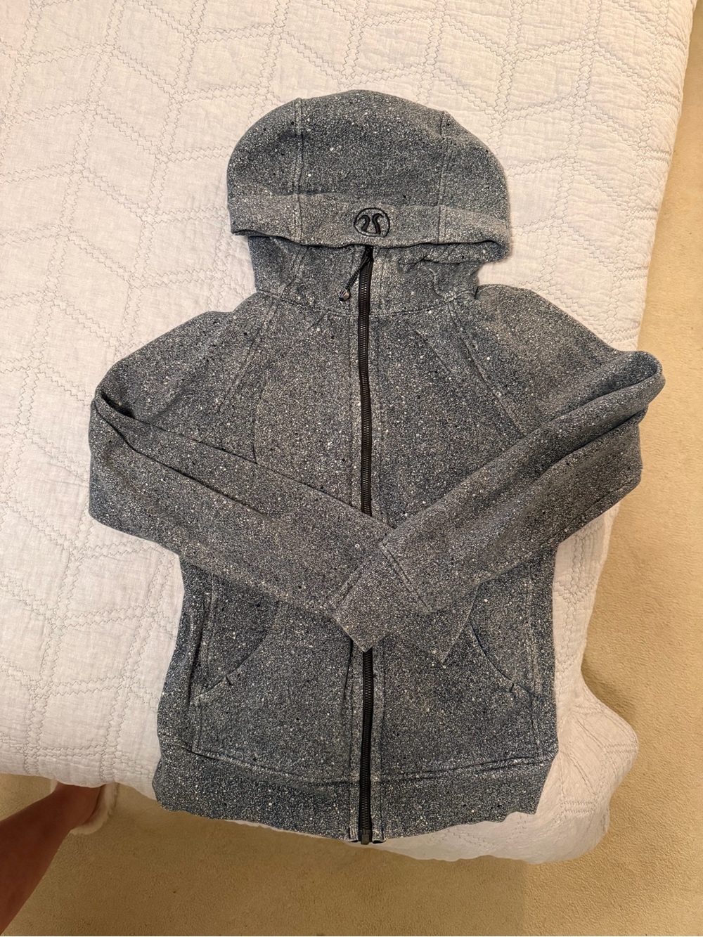 lululemon athletica Speckled Gray Full-Zip Hooded Jacket
